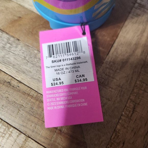 NWT! Starbucks Stainless Steel Tumbler in 16-oz from the Pride 2023 Collection - Picture 3 of 9